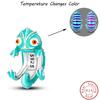 Temperature Change Color Copper Craft Chameleon Elephant Claw Pad Charms 3Mm Handmade Exquisite Jewellery Crafting