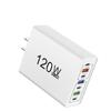 Typ C 120W USB C Ladegerät Mehrere Anschlüsse Schnelllade-Handy-Ladegerät-Adapter für iPhone Samsung Xiaomi Huawei EU/US-Stecker Wandladegerät
