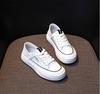 Autumn 4Cm Genuine Leather Rubber Ergonomic Autumn Soft Flats Leisure Loafer Vulcanize Ethnic Woman Comfy Chunky Sneaker Shoes