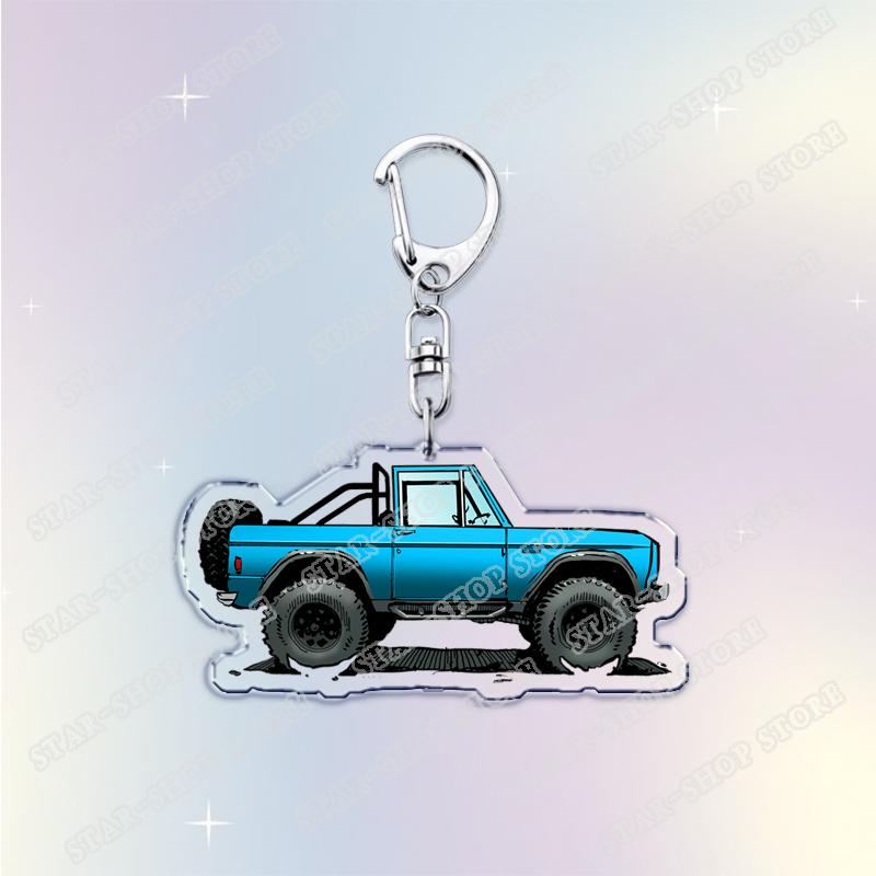 Vintage Classic Old Truck Keychains for Accessories Jewelry Retro Vector Car Keyrings Fans Friends Gifts