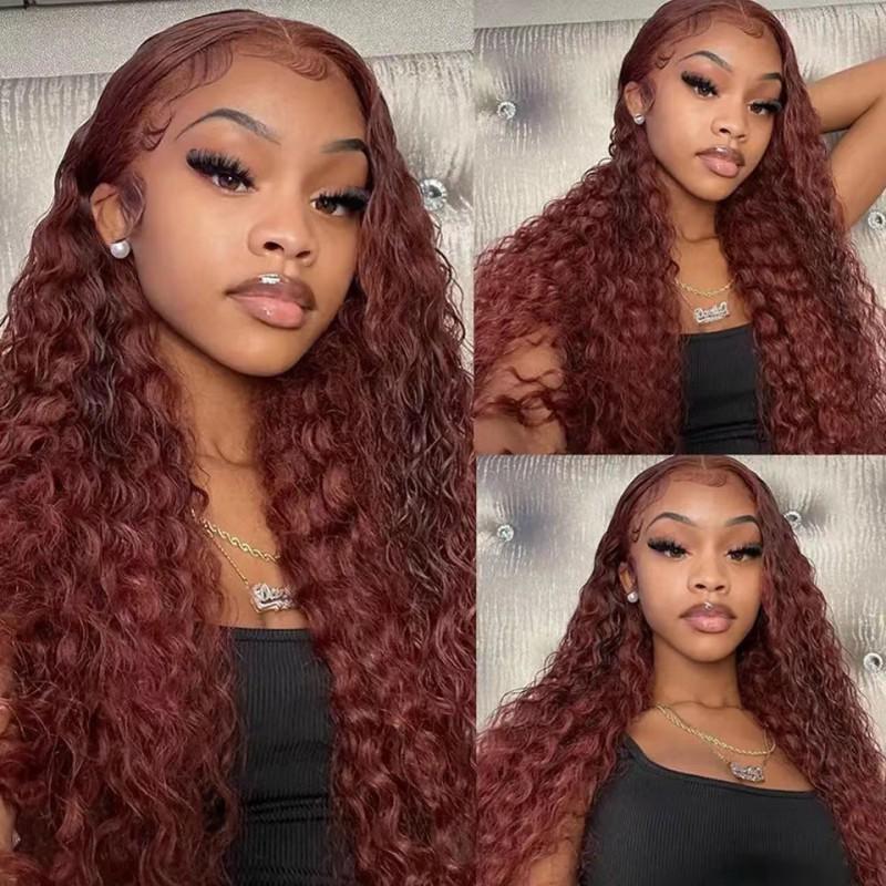 Long Curly Wig With Lace Front Synthetic Hairpiece Women Natural Look Heat Resistant 18-40 Inch