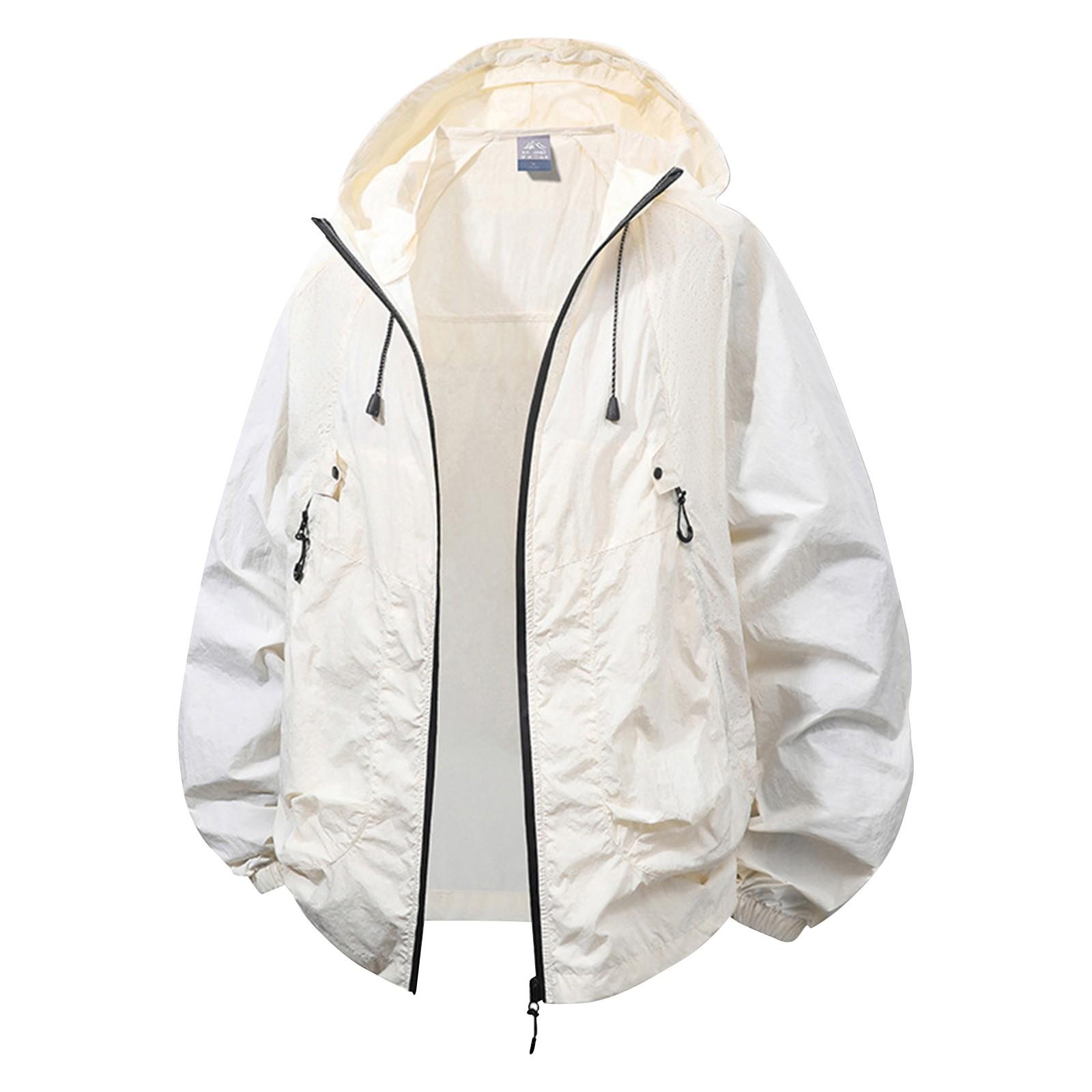 

Мужская и женская летняя спортивная одежда для активного отдыха, легкая дышащая, с защитой от ультрафиолета, солнцезащитная одежда для кожи XL белый