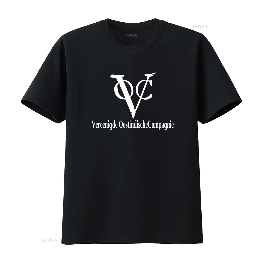 VOC Vereenigde Oostindische Compagnie Vintage Stil Print T-Shirt für Damen und Herren 33205 vintage gewaschen Unisex Vielseitig