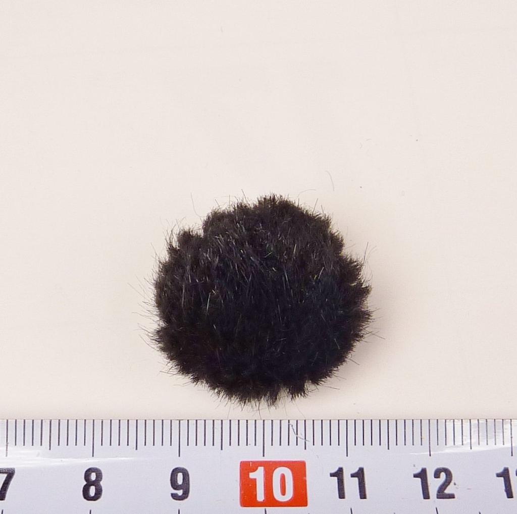 WJ-LM Windjammer (Size M, Set of 3) Made in Japan, Windscreen for Lavalier Microphones (SS Black)