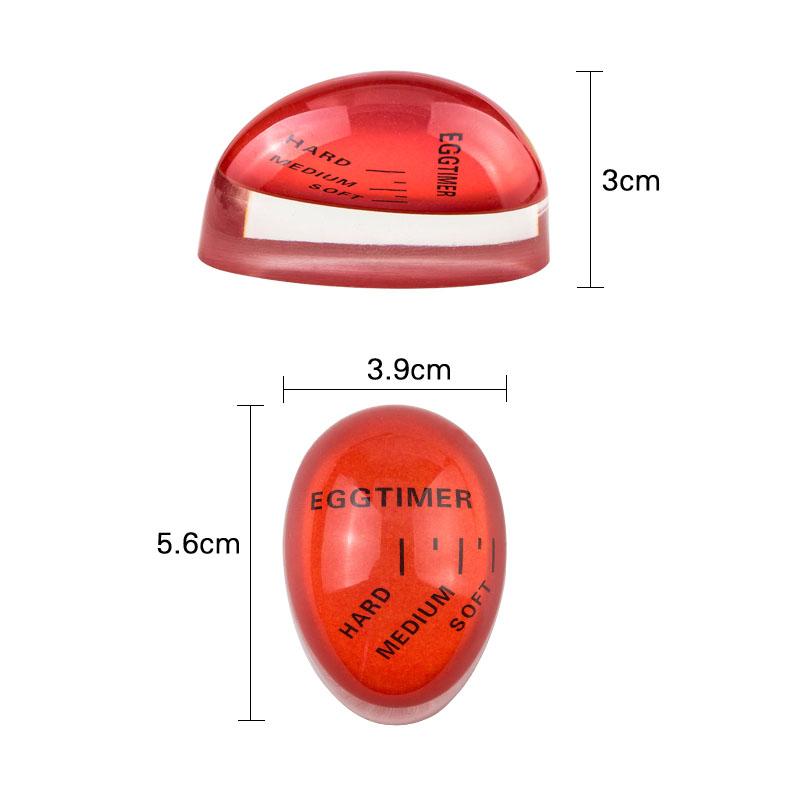 Eggklokke Kjøkken Elektronisk Gadget Farge Egg Koking Endring Deilig Løskokt Hardkokt Miljøvennlig Resin Rød Timer Verktøy
