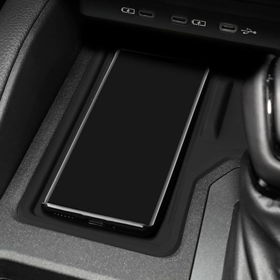 Bezdrátové nabíjení středové konzoly Ochranná podložka odolná proti opotřebení Neklouzavý design Vodotěsná podložka středové konzoly pro Toyota Prado 2024-2025