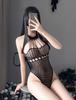 Perforated Teddy Underwear Body Stockings Fishnet Tights Lingerie Set Extreme Erotic Open Fishnet Beautiful Breasts Exposing Pantyhose [HiSexy]