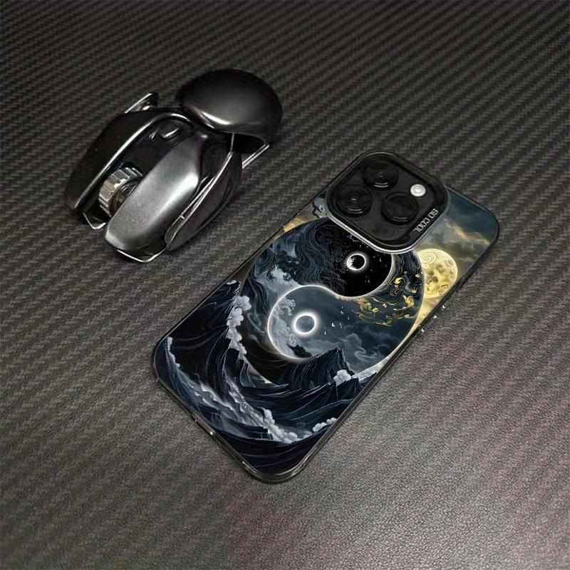 Yin-Yang Tai Chi Art Painting Mobile Phone Case Suitable for iPhone 16 15 14 13 12 11 Pro/ Max/Plus Shockproof Back Cover