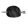 CHANEL 98A With blisters Camelia Hair decoration leather black Women Used