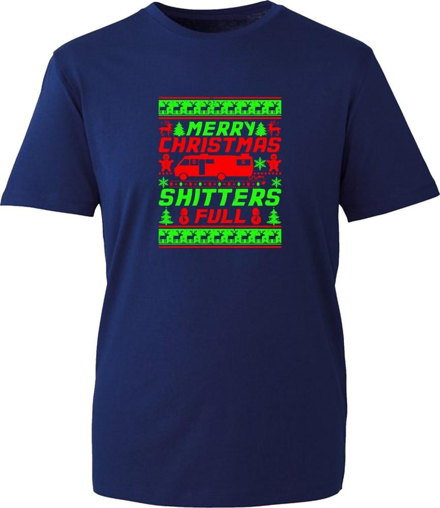 Merry Christmas Shitters Full TShirt Christmas Movie Xmas Vacation Party Top S