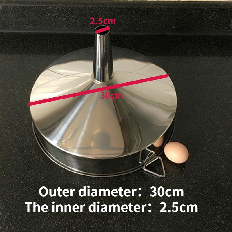 1PC Stainless steel funnel for large diameter hopper rectangular square kitchen funnels industrial wine liquid filling hoppers