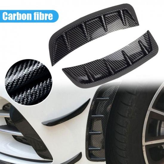 Universal Carbon Fiber Side Fender Air Vent Cover Sticker Decor Car Accessories
