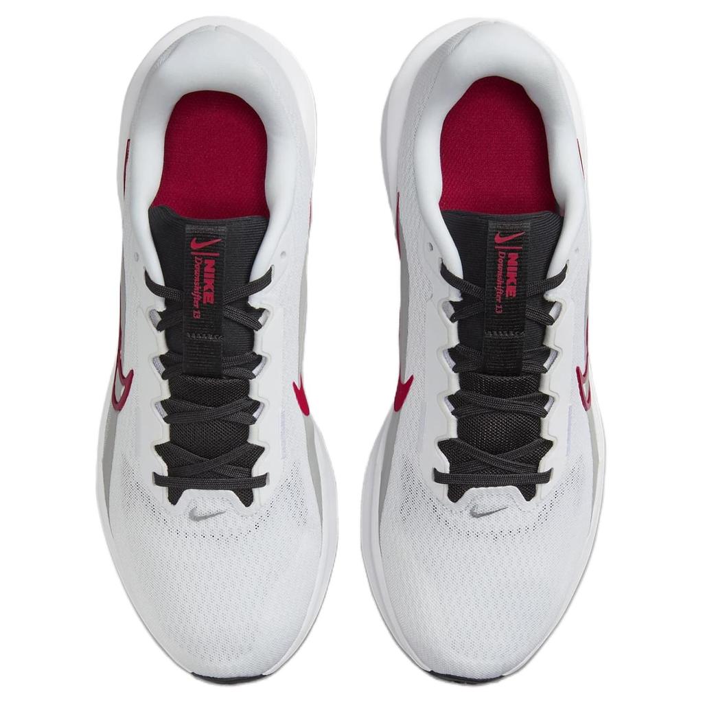 Nike Downshifter 13 White Fire Red Men Sneakers Light-Smoke-Grey Black FD6454-104