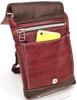 CUBIC CORCUBIC CORE Scissor Bag Shoulder Bag for Scissor Scissor Belt Carabiner 1729 Brown 3-Way [Mini Men, Bag, Case, Loop, Included]