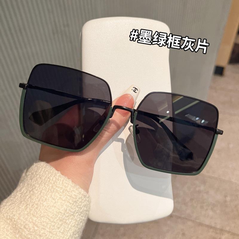 New Style Women Sun Glasses Semi-Rimless Big Size Uv Protection Woman Sunglasses European American Sunglasses Men