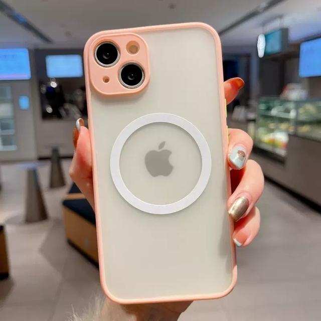 For Magsafe Luxury Silicone Transparent Case For Iphone 14 13 12 11 Pro Max X Xs Xr 7 8 Plus Magnetic Wireless Charging Cover