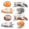PVC Simulated Cat Model Miniature Kitten Figurine Statue Sculpture Educational Animal Toy Desktop Decoration