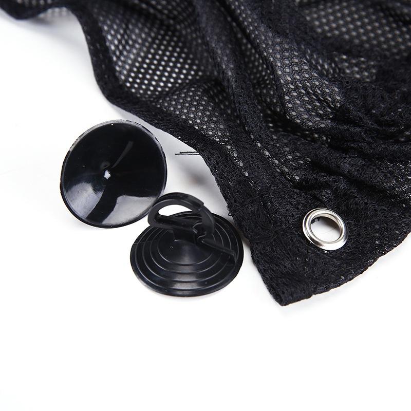 Black Car Sun Shade Side Window Curtain Auto Interior UV Protection Mesh Fabric