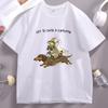 Off To Cause A Kerfuffle TShirt Unisex Women Funny Dachshund Frog Meme Raccoon Tee Unisex Cotton Casual Tshirts Streetwear