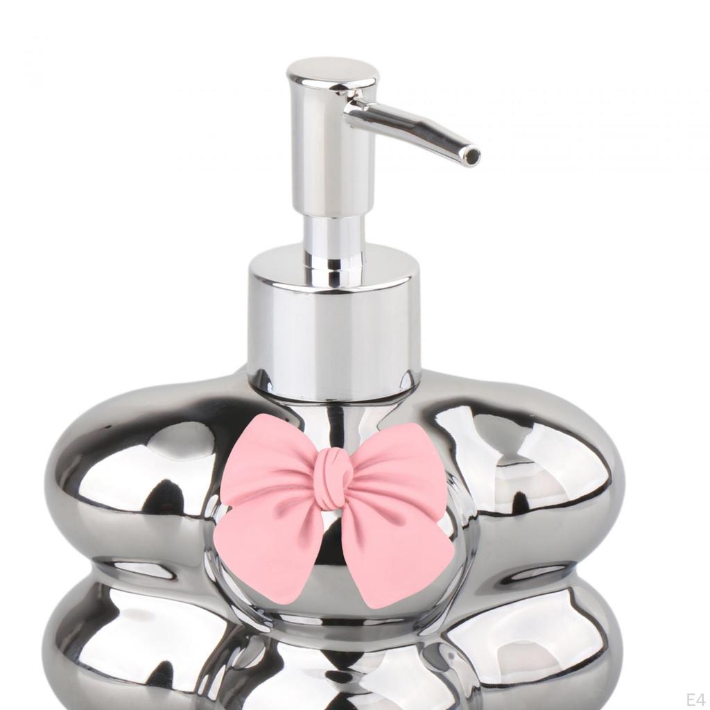 Ceramic Hand Soap Dispenser Lotion Modern 370ml Liquid Dispenser, Shower Gel for