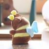 Plush Capybara Bee Keychain With Vibrating Wings Super Soft Backpack Decor