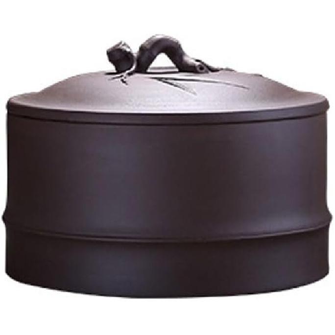 GSOUL Lata de Té Almacenamiento de Té Tarro para Pastel de Té Lata de Té de Arcilla Púrpura Tanque de Té Lata de Té para Despertar Tarro de Almacenamiento(Para ti:Pequeña)