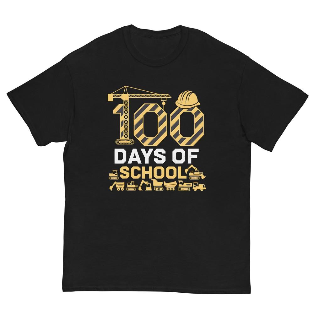 100 Tage Schule Baufahrzeug 100. Tag Jungen Kinder T-Shirt