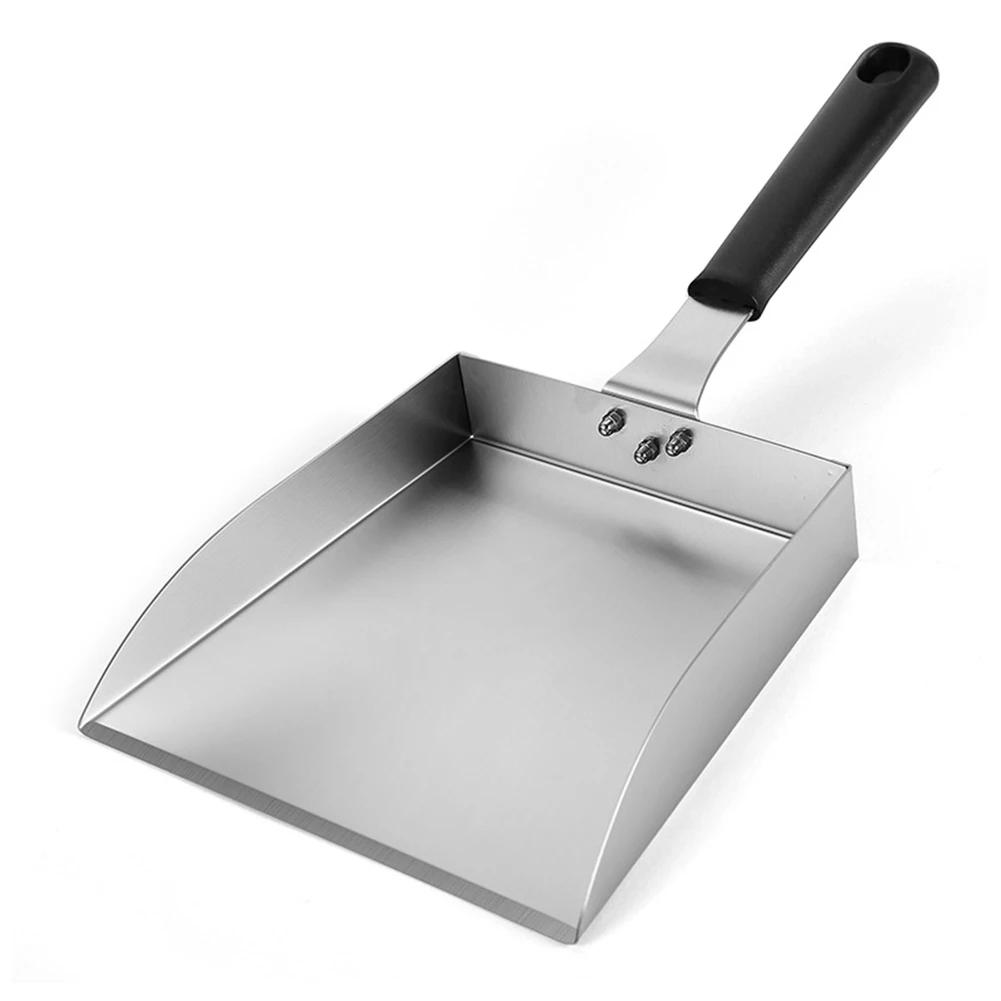 Stainless Steel Grill Spatula for Griddle Heat Resistant Handle Wide Blade 35x20x5cm for Burgers Pancakes and Scrambled Eggs