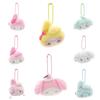 My Melody Plush Keychain Hairpin Cute My Sweet Piano Head Shape Bowknot Fluffy Plush Hairpin Barrettes Bangs Clip Girls