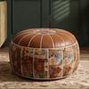 PU Leather Sofa Stool Cover Large Capacity Storage Bag Multi-functional Floor Seat Cushion  Bedroom