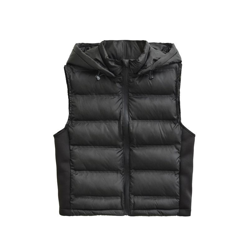 Za Export New Arrival Women's Clothing ZR Fashion Style Fashion Sleeveless Contrast Color Turtleneck Cotton-Padded Jacket Vest 4749811 800