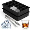 Silicone Ice Cube Tray with Lid: 4-Grid Frozen Soup & Food Storage Box