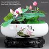 Großer Keramik-Lotus Seerose Hydroponischer Blumentopf ohne Abfluss