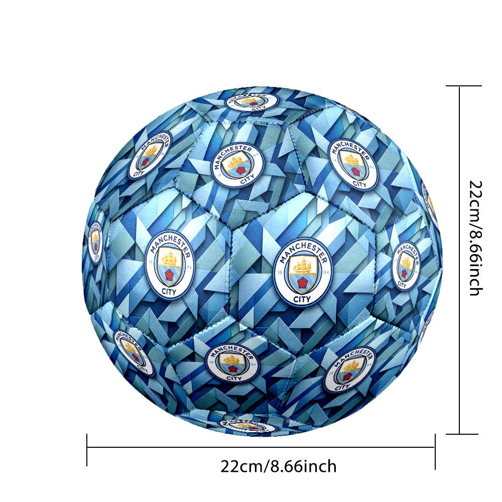 Pallone da calcio tema Manchester City Taglia 5 Pallone da calcio Tocco Morbido Pallone da calcio professionale per allenamento per sport all'aperto