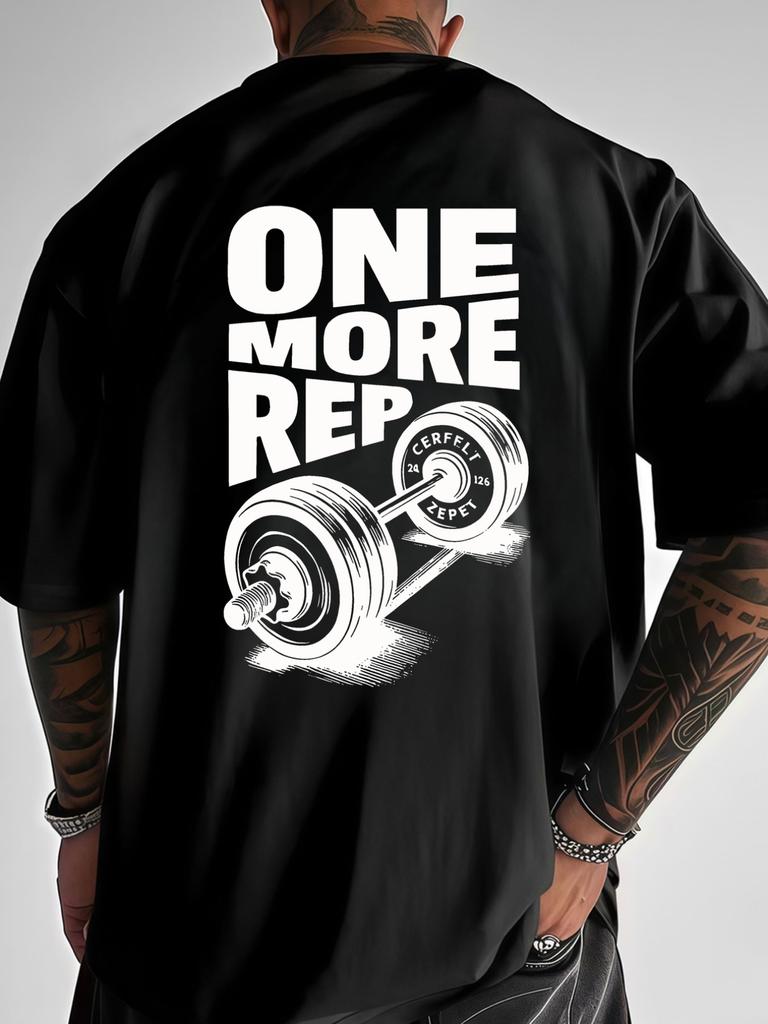 2026 New Years New Mens Printed Short Sleeves Fashion Short Sleeves for Going Out Dating ONE More REP