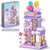 City Building Blocks Candy Shop Gingerbread House Model Set Desktop Decor Kids DIY Toys Christmas Birthday Gift