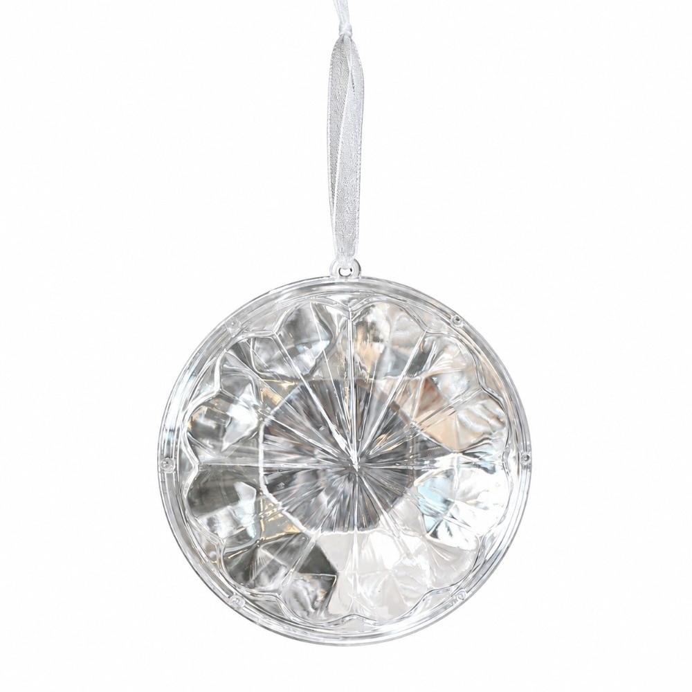 Faceted Christmas Tree Ornament Plastic Faceted Tree Ornament Window Hanging Decor