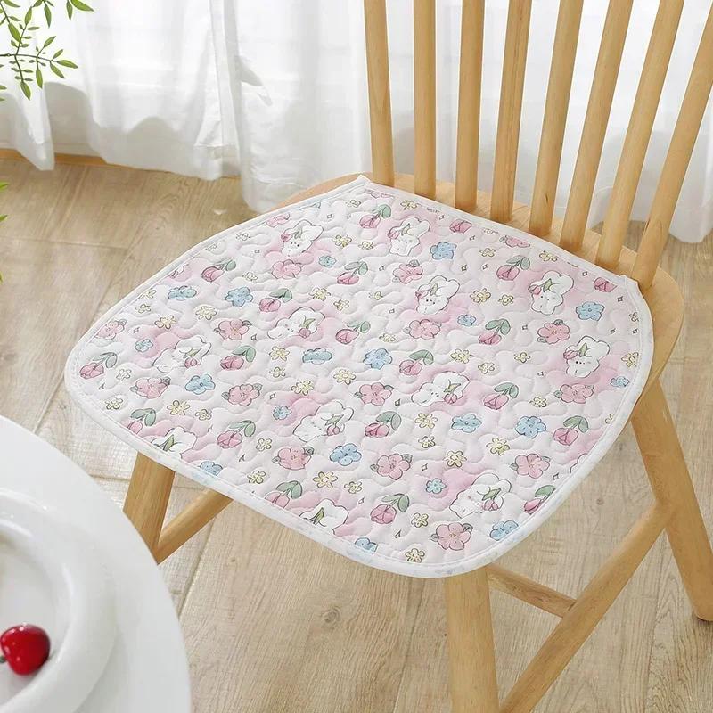 2 Pcs Four Season Universal Office Cushion Anti Slip Pure Cotton Simple Chair Cover Dining Computer Seat Cushion Chair Cushions