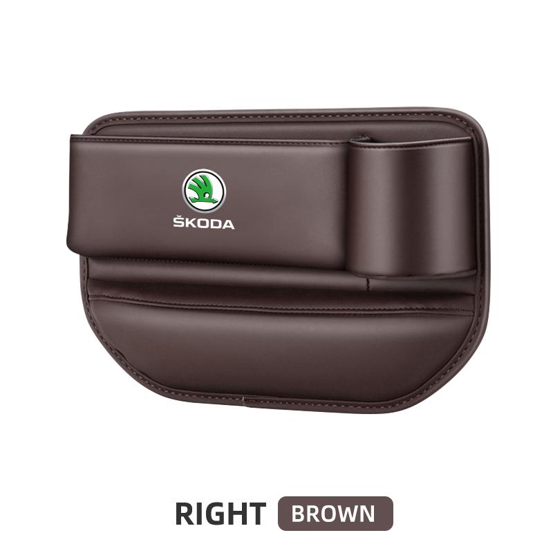 Cvpgm3 Car Seat Gap Organizer Storage Box Pocket Auto Interior Accessories For Skoda Rapid Octavia A5 S Kodiaq Fabia A7 Octavia VII
