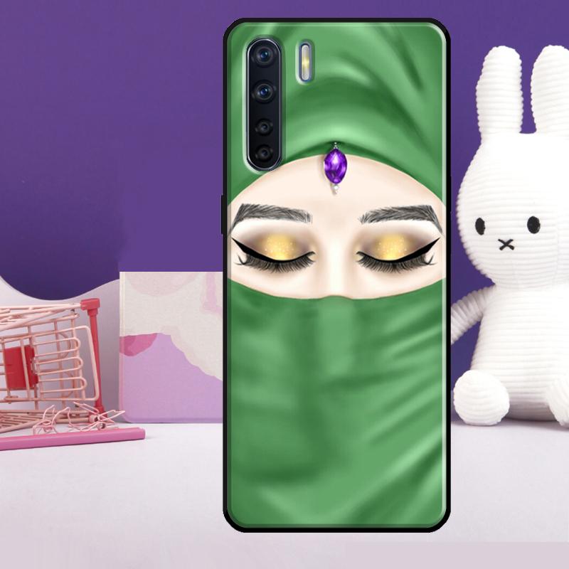 Muslim Islamic Arabic Hijab Girl Case For Oppo A5 Pro A15 A17 A57 A77 A18 A38 A58 A78 A98 A94 A74 A54 A40 A60 A80 A16 A76 A96