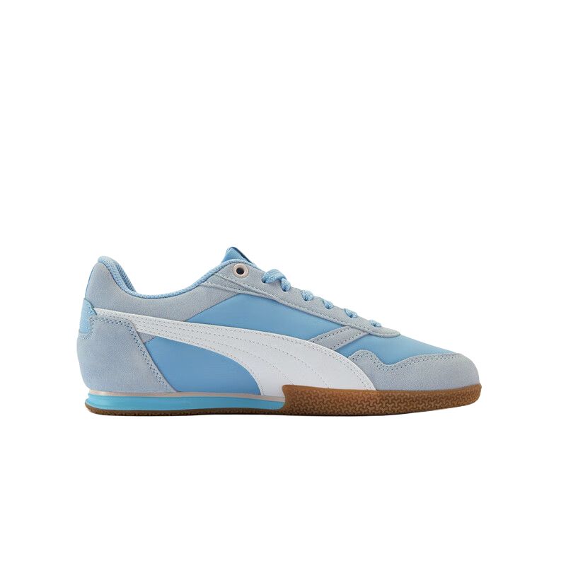 PUMA Women's Blue White Bella Donna Nylon Low Top Skate Shoes 403554-04