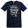 Funny Monkey Face Smoking Cigar T Shirt Graphic Novelty Tee Cool Gift