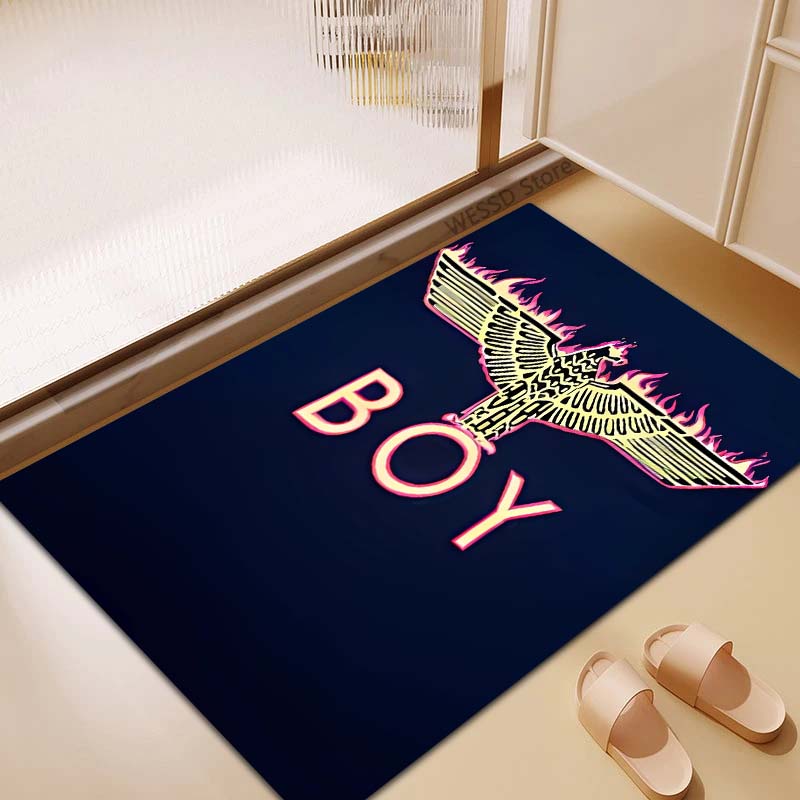 3D Eagle Logo Printed Rug — Suitable for Living Rooms, Bedrooms, Non-Slip Yoga Mats, and Outdoor Use; Ideal As A Birthday Gift