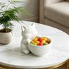 Cat Shape Storage Ornaments Large Capacity Bowl Storage Box 3D Print Molding Desktop Organizer for Snacks Keys Small Items