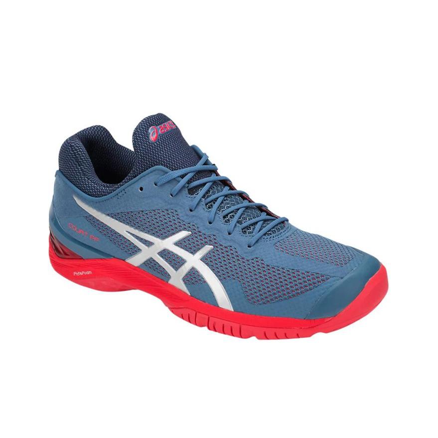 Asics Court FF Hållbara Andningsbara Låga Löparskor Unisex Sneaker Blå E700N-400