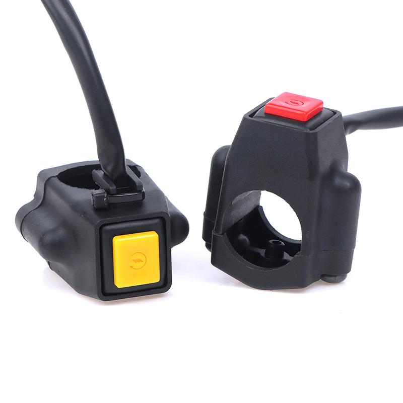 Durable Atv Motorcycle Dual Sport Quad Start Horn Kill Off Stop Switch Button Motorbike Accessories Control Handle Switches