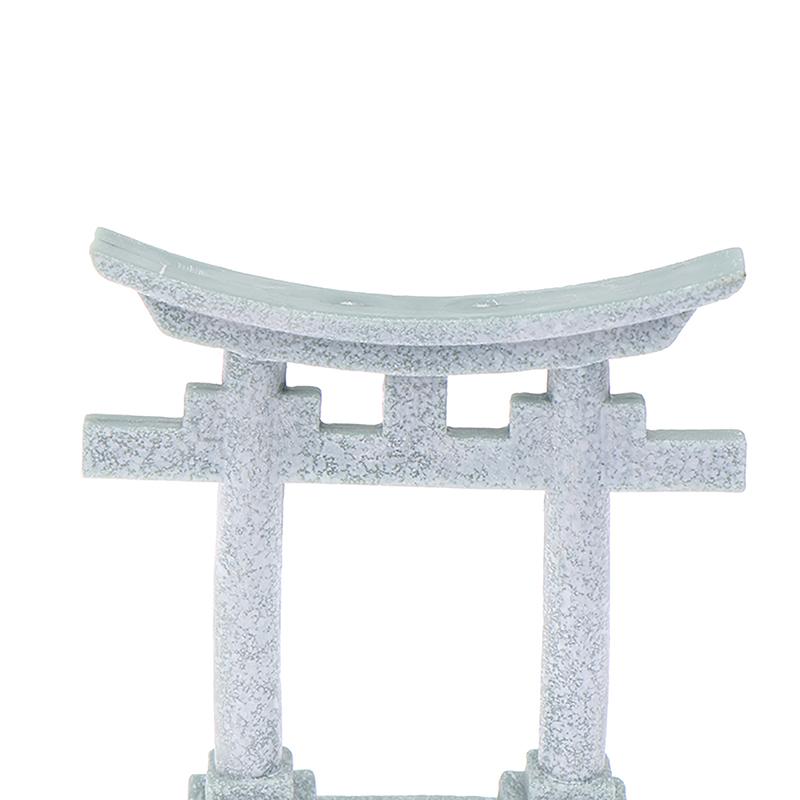 Torii Gate Aquarium Decor Miniature Ornamenttank Garden Shrine Shinto Landscape Sandstone Micro Decoration Simulation