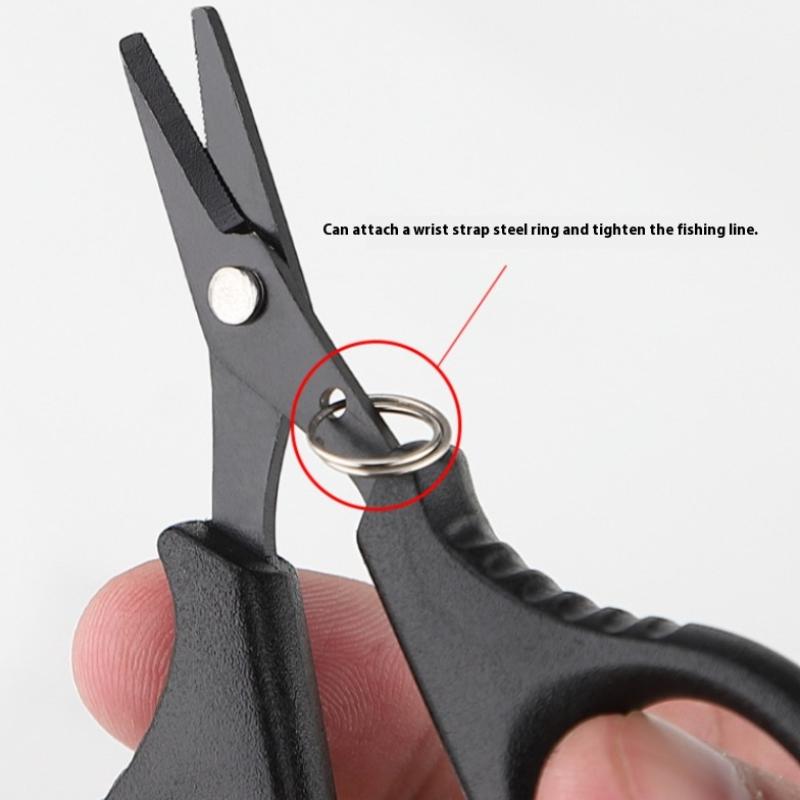 1Pc Titanium Coating Stainless Steel Fishing Scissor Plier Cut Pe Braid Line Cutter Plies Carp Fishing Accessories Tools