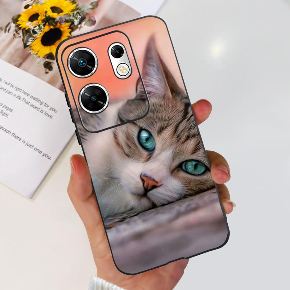 For Infinix Zero 30 4G Case X6731B Cute Cat Butterfly Cover Soft Silicone TPU Phone Case For Infinix Zero 30 5G Zero30 4G Fundas
