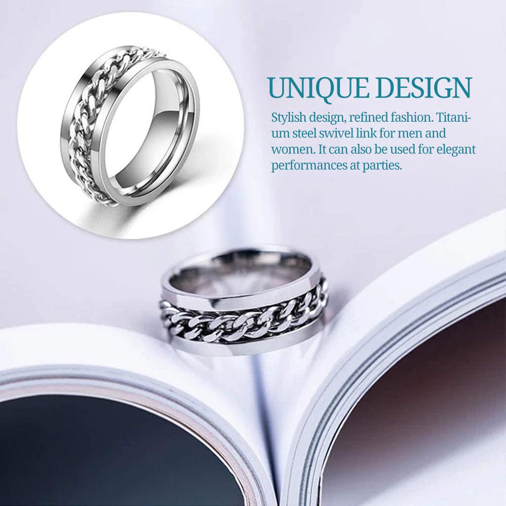 2Pcs 4Pcs Fashion Couple Rings Stainless Steel Ring Rotatable Bottle Opener Party Ring Versatile Beer Bottle Openers
